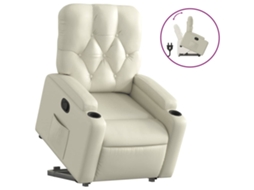 Stand Up Recliner Chair, Stand Up Recliner Chairs Vidaxl Creme Couro Artificial