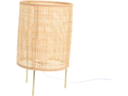 Abajur De Cabeceira Em Rattan Trançado Para Quarto, Luz Noturna, Lâmpada Não Incluída, Iluminação Suave.