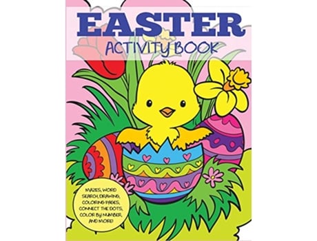 Livro Easter Activity Book de Creative Coloring Press (Inglês)
