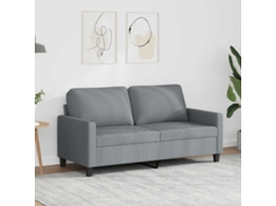 Vidaxl Sofá De 2 Lugares Em Tecido 140 Cm Cinzento-claro