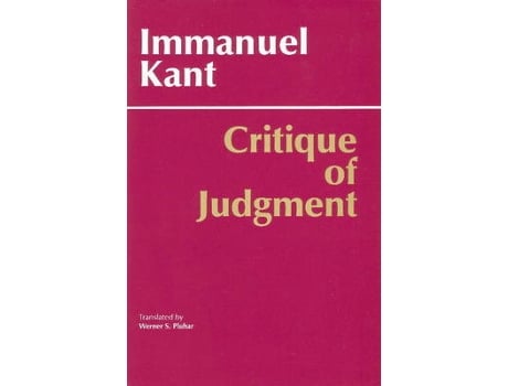 Livro critique of judgment de immanuel kant (inglês)