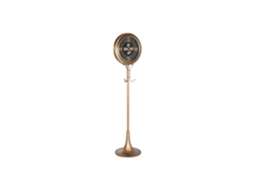 Relógio de Chão em Metal com Cristal e Cabide Dourado, 45x40x178cm ALEXANDRA HOUSE LIVING