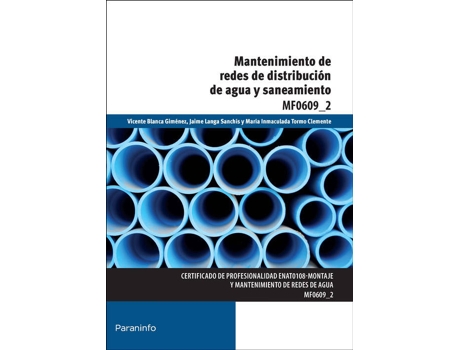 Livro Mantenimiento De Redes Distribución De Agua Y Saneamiento
