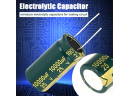 Conjunto De Capacitores Eletrolíticos Radiais Verdes Laxiscreed 25v 10000μf Para Eletrónica