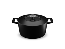 Panela Ferro Fundido MASTER SWISS Redonda (Preto - 24 cm)