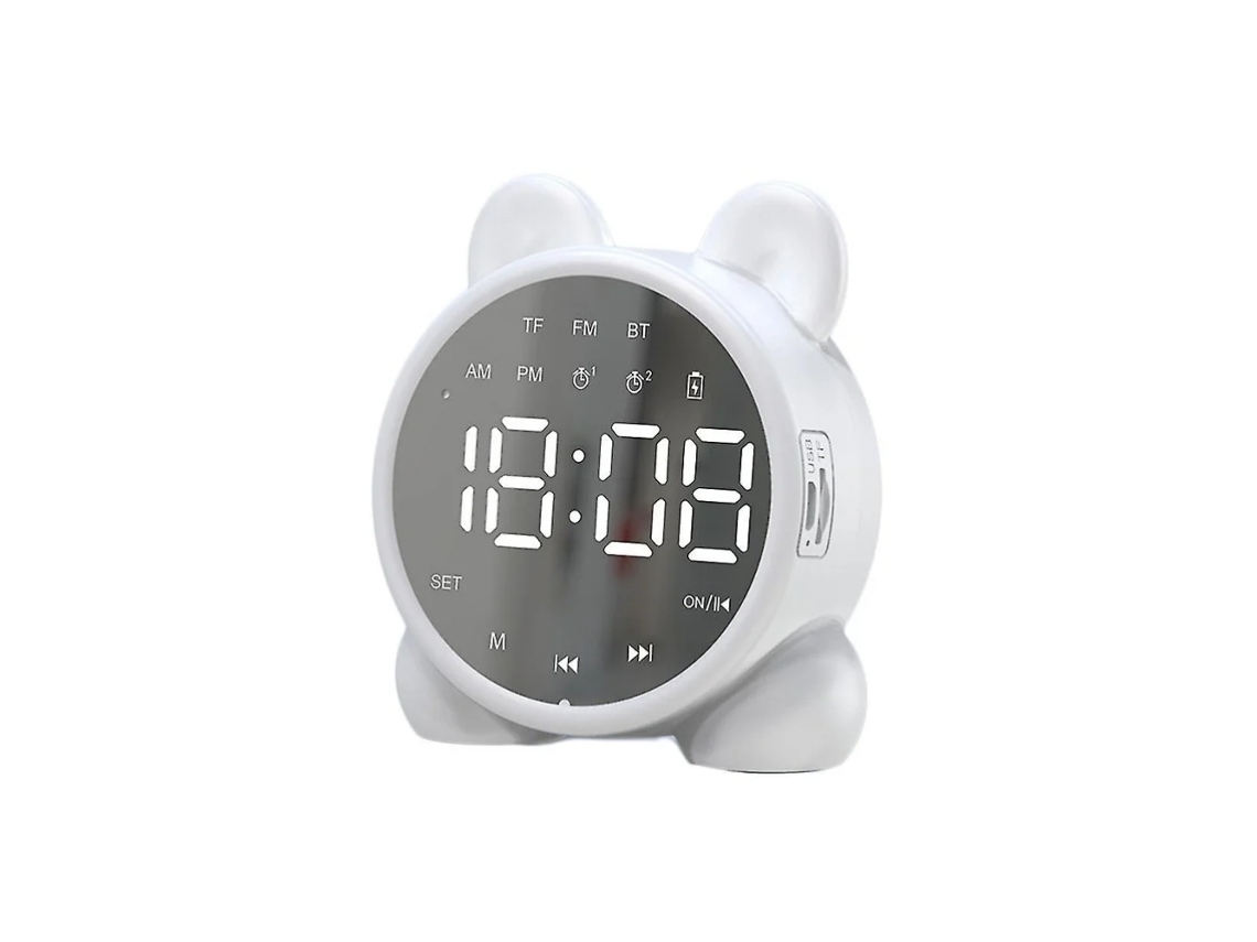Despertador Para Crianças Com Luz Noturna Rgb, Som De Qualidade E Visor Espelhado De Alta Definição, Ideal Para Treinamento Do Sono E Decoração De Qua