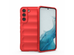 Capa Halinuia Para Samsung Galaxy M23 5g Magic Shield Tpu Vermelha (interior Em Flanela, Proteção Integral)