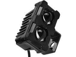 Instalação De Farol De Motocicleta 12-85v Com Lâmpada Led Quadrada Dupla Para Liga De Alumínio