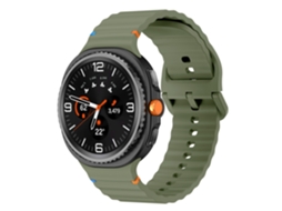 Pulseira de Silicone para Samsung Galaxy Watch8 / Watch8 Classic / Ultra2 Costura Ondulada CHABERLU