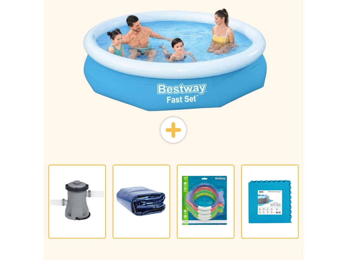 Bestway Piscina Bestway Fast Set Redonda - 305x66 Cm - 5-peças S229