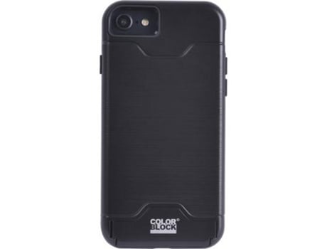 Capa Cartões para iPhone SE COLOR BLOCK Rígida Preto