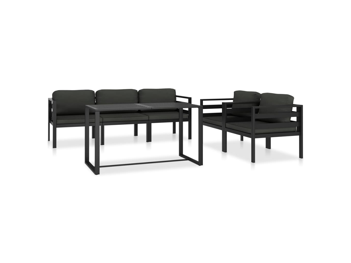 Garden Lounge Set, Garden Lounge Sets Vidaxl Antracite Alumínio (n/a)