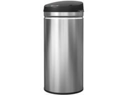 Lixeira Automática De Cozinha Em Aço Inox 42l Com Tampa Soft-close, 30,5x30,5x68cm, Prata
