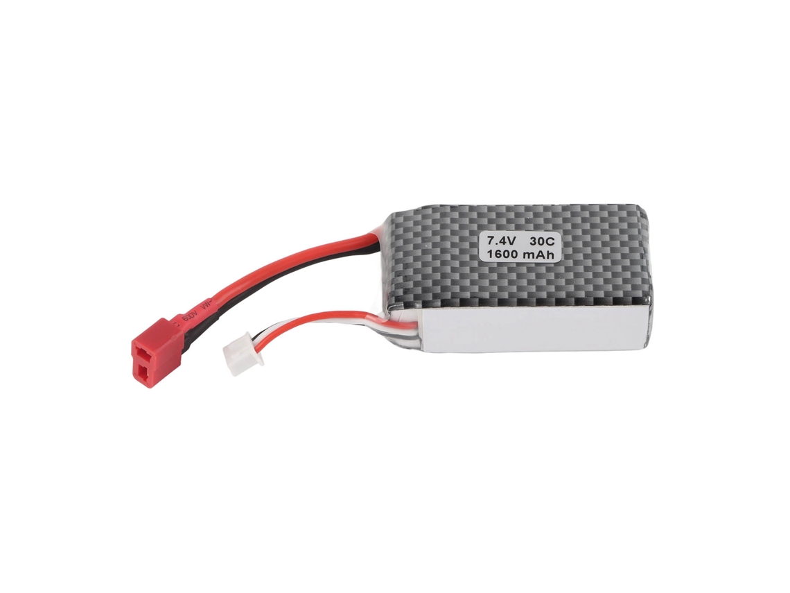 Bateria Lipo Rc 7.4v 1600mah 30c Para Carros Scy 16101 16102 16103 16201 1/16 Off Road