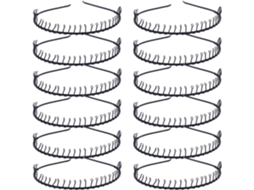 Conjunto de 24 elásticos de cabelo Arame para mulheres, 31 cm, simples e fáceis de usar.