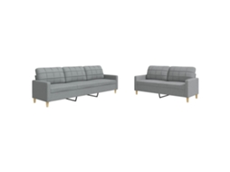 Sofa Set, Sofa Sets Vidaxl Cinzeto Tecido (n/a)