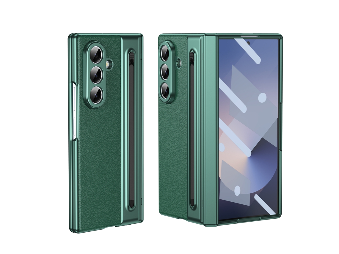 Capa Para Samsung Galaxy Z Fold8 Ultra, Capa Protetora De Película Temperada Tudo Em Um Gertiz (verde)