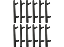 Conjunto De 12 Puxadores Alipis Em Aço Inoxidável Para Armários E Gavetas, Acabamento Refinado, Resistentes À Ferrugem