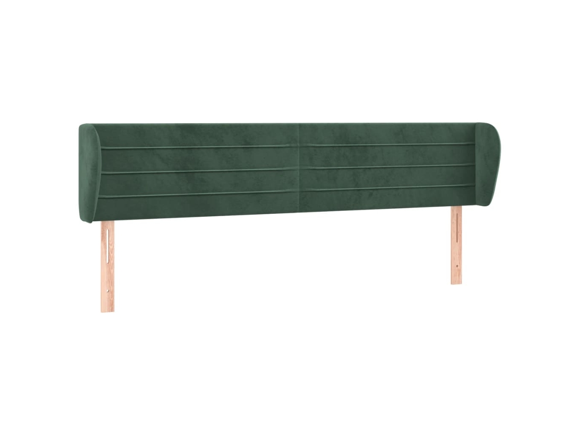 Headboard, Headboards Vidaxl Verde Veludo (183 X 23 X 78/88 Cm)