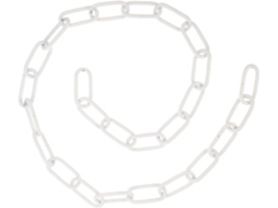 Corrente Metálica Branca para Luminária Suspensa, 5 Mm de Diâmetro, 1 Metro, Acessório Reutilizável para Lustre. SFUSHOS