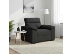 Vidaxl Poltrona 100x81x84 Cm Tecido Preto