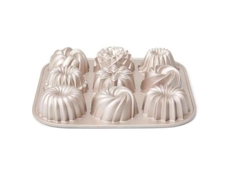 Molde 9 Mini Kouglofs Rosa Cobre Les Spécifiques Patisse