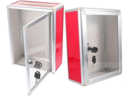 Conjunto De 2 Caixas De Correio Com Fechadura Transparente Para Design De Escritório E Residência.