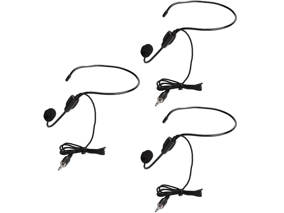 Conjunto De 3 Microfones Com Fio Unidirecionais, Com Design De Proteção
