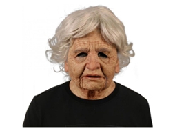 2026 máscara Realista de Látex Que Cubre Todo El Rostro de Una Anciana Arrugada, Ideal para Halloween Y Disfraces.