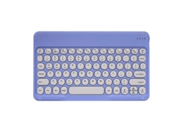 Teclado Sem Fio Bluetooth Silencioso De 10 Polegadas Com Teclas Redondas Para Tablet E Laptop Everley891