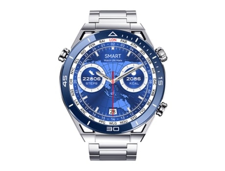 Smartwatch ECELEN Dt Ultra Mate Azul Bluetooth Frequência Cardíaca