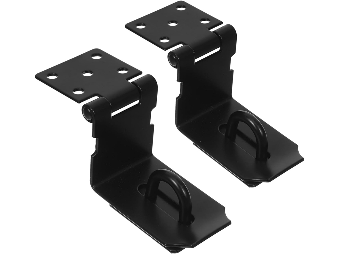 Conjunto De 2-trincos Porta Celeiro Em Aço Inoxidável Preto