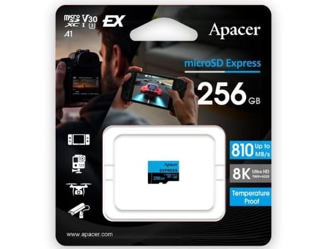 Cartão de memória Apacer 256 GB UHS-I Classe 10 810 MB/s