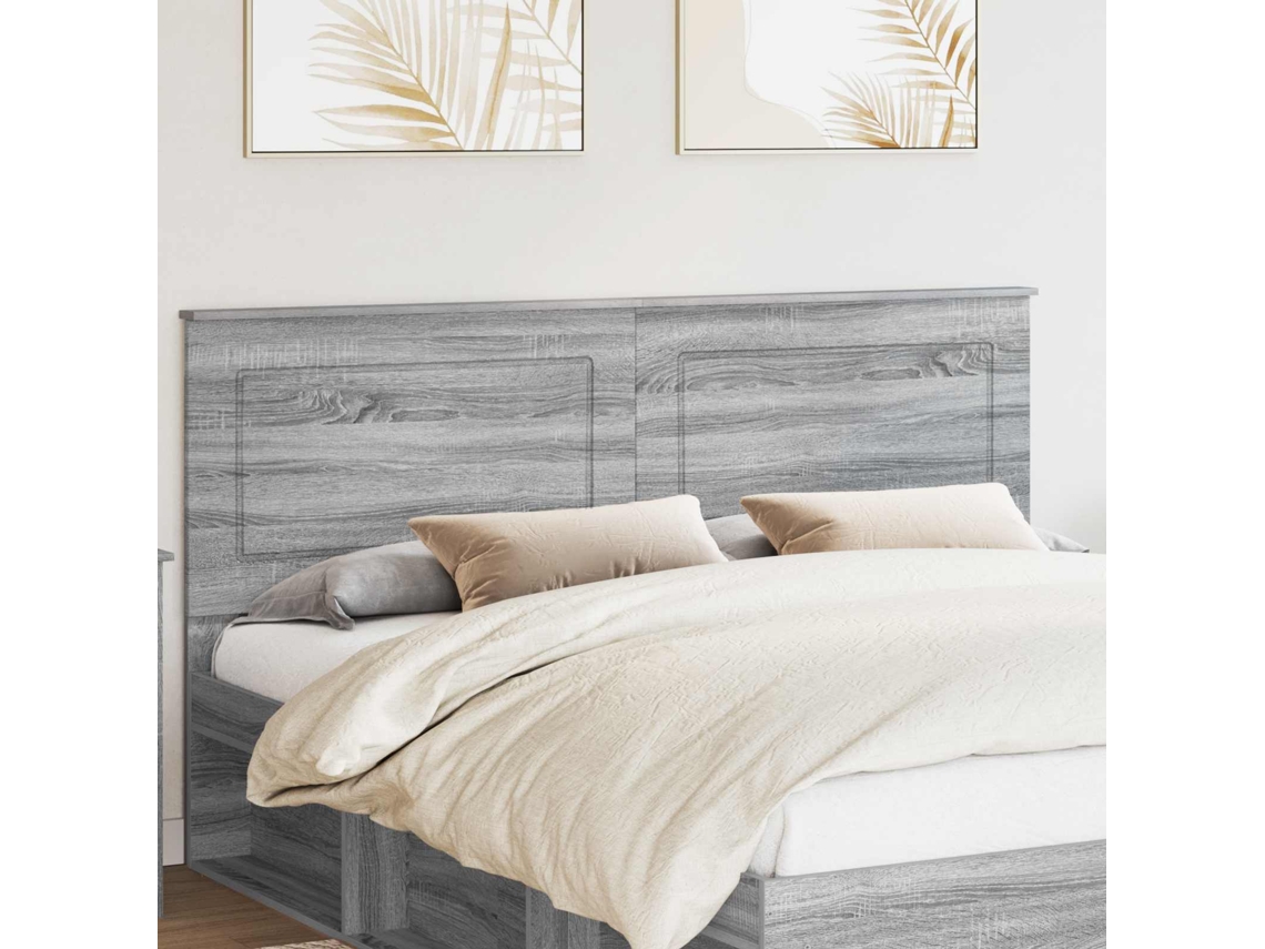 Vidaxl Cabeceira Sonoma Cinza 100 Cm Madeira Engenheirada
