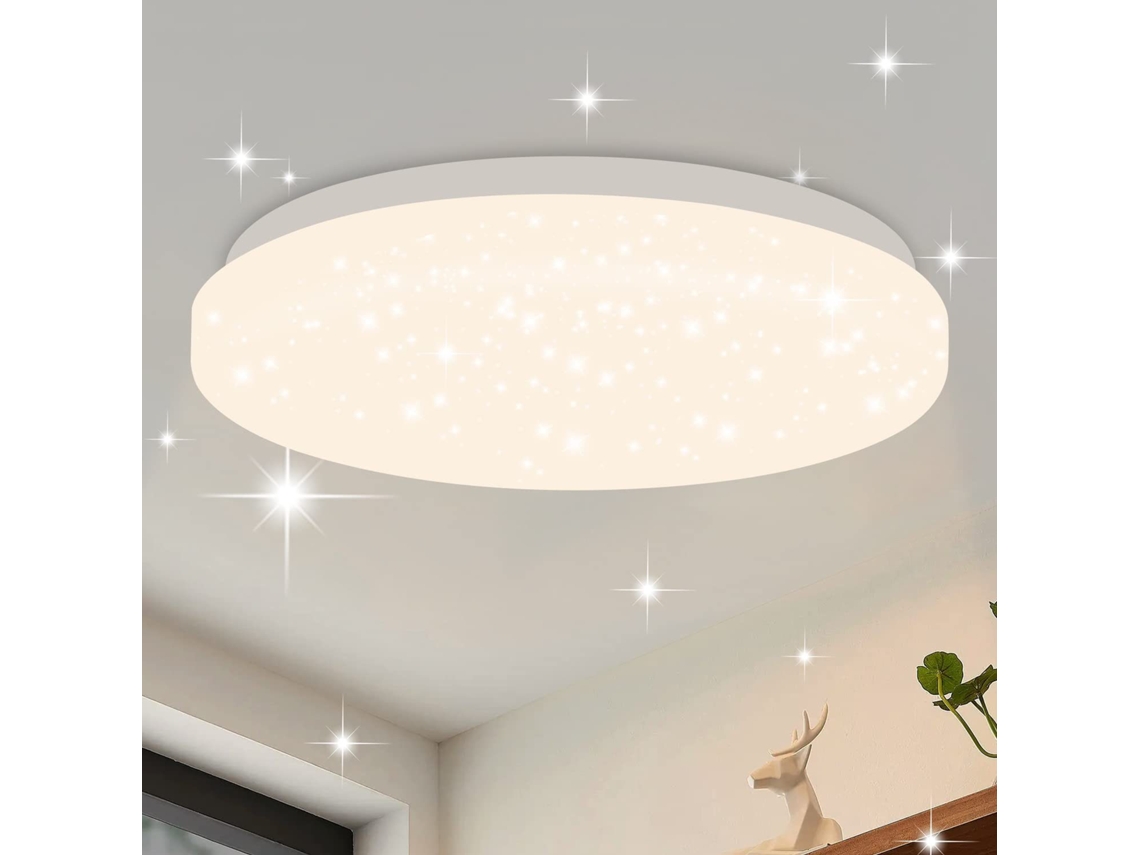 ZMH Luminária de teto compacta para varanda, piscante, 15W, quarto, cozinha, escritório