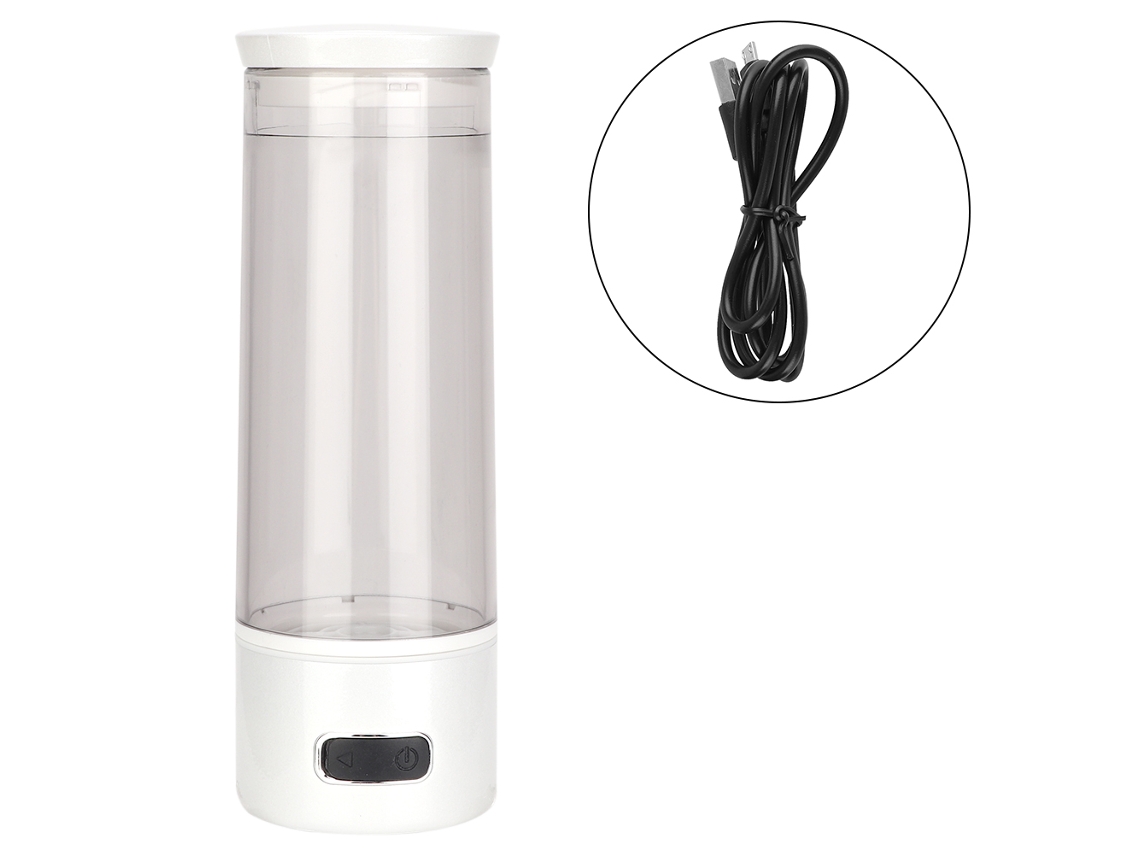 Garrafa De Água Alcalina Com Hidrogênio Laxiscreed 300ml Recarregável Usb