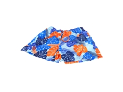 Bermudas de Praia Estampadas Masculinas com Cinto Elástico Ajustável Azul Claro M