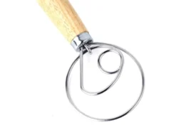 Batedor Dinamarquês Para Massa, 33 Cm, Para Pão, Pizza, Bolos E Pastelaria, Com Mistura Manual Eficiente E Limpeza Simples