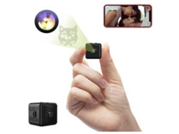 Mini Câmera Sem Fio com Visão Noturna e Detecção de Movimento Bateria Embutida Tecnologia para Monitor de Aplicativo de Telefone Preto YIZHOOD