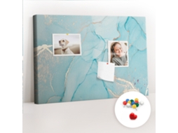 Painel De Cortiça Para Parede Mármore Decorativo Para A Sala De Estar Espelharte (60x40 Cm)