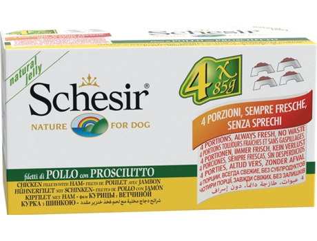 Ração para Cães  (4x85 g - Húmida - Sabor: Frango com Presunto)
