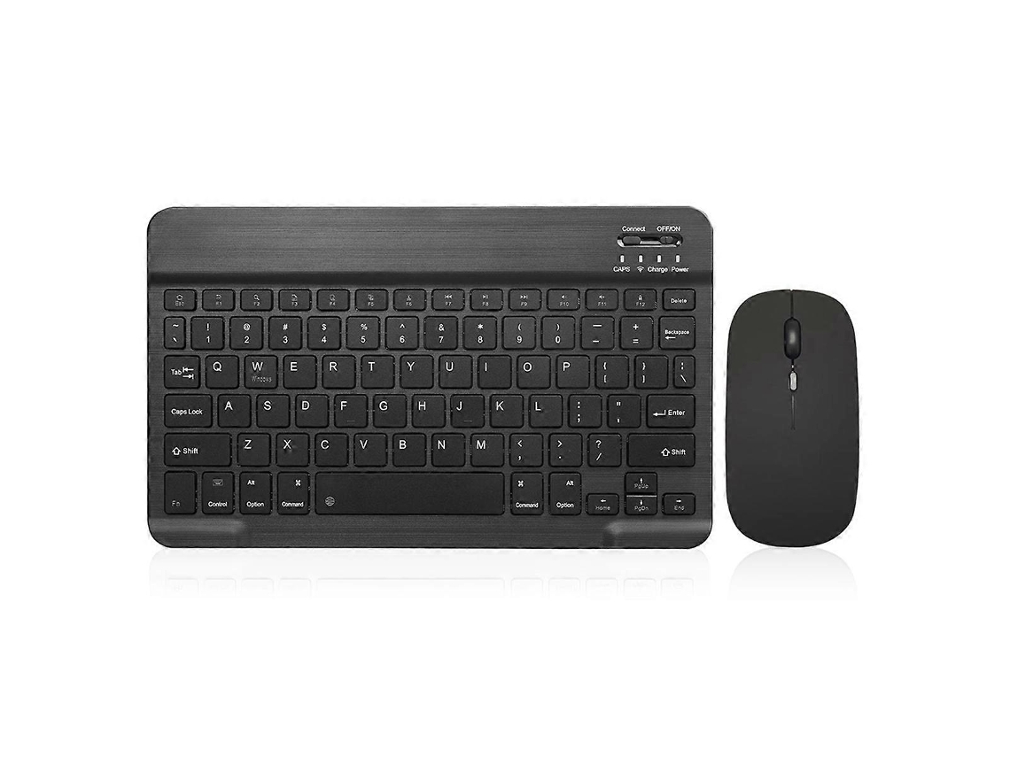 Teclado Bluetooth De 10 Polegadas, Conjunto De Teclado E Mouse Sem Fio Ultrafino Recarregável Para Tablet Android C Db Aquaforge