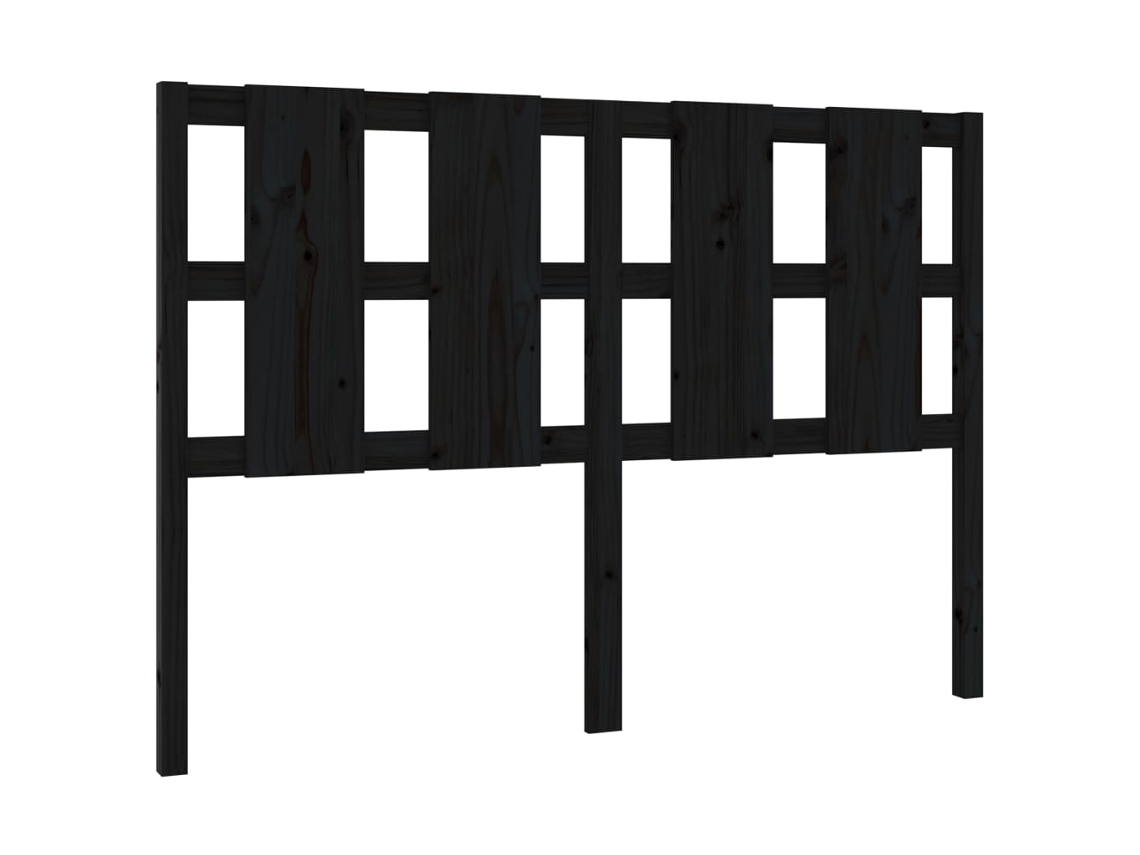 Bed Headboard, Bed Headboards Vidaxl Preto Madeira De Pinho (145.5 X 100 Cm)