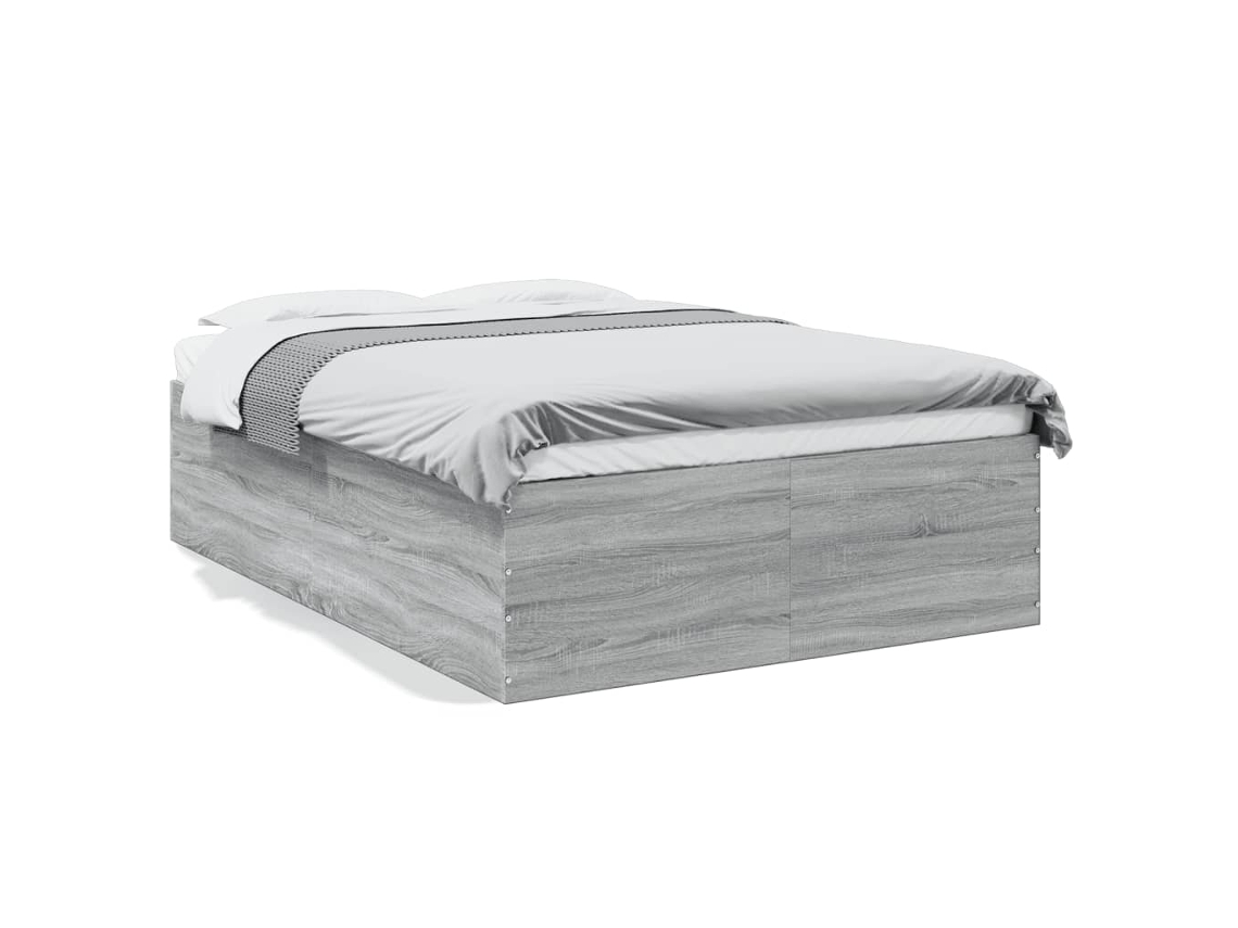 Estrutura de Cama Derivados de Madeira Cinza Sonoma MAISON EXCLUSIVE (135x190 cm)