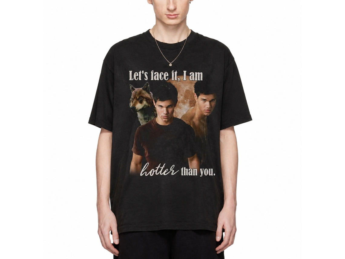 Rockinstone Twilight Movie I Am Hotter Than You Black Adult T-shirt Size:m