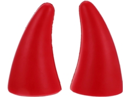 Adesivos 3d De Chifres De Diabo Para Carros, Poliuretano Vermelho
