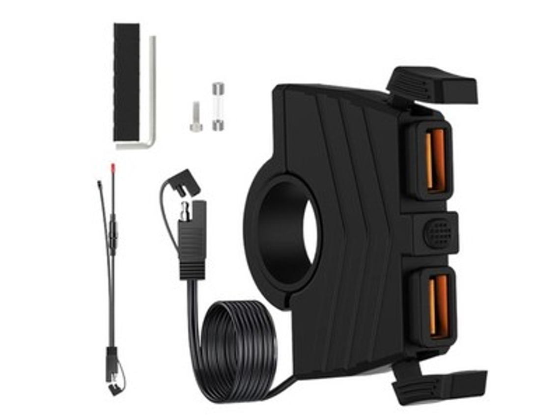 Qc 3.0 Motocicleta Dual Usb Telefone 12 24 V Super Rápido Carregador Adaptador À Prova Dágua Zeuxo