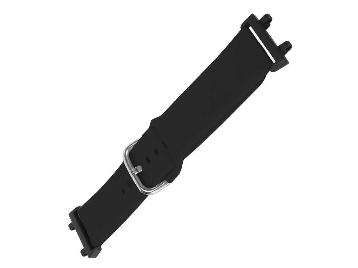 Pulseira De Relógio De Silicone Macio, Acessório De Substituição Ajustável, Adequada Para Relógio Inteligente, Preta. Olysi Shop