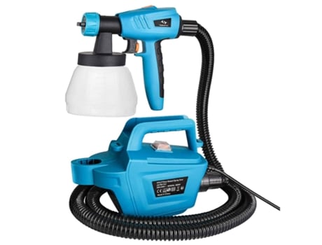 Pulverizador de Tinta TILSWALL 800W Velocidade Máxima de Pulverização 1100Ml/Min Depósito Amovível 1300Ml 3 Tamanhos de Bicos