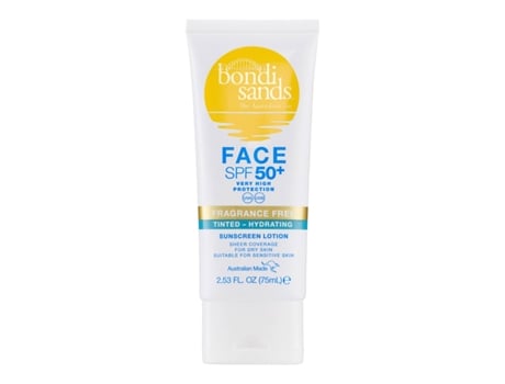 Loção Solar para Rosto Hidratante com Cor SPF 50+ BONDI SANDS